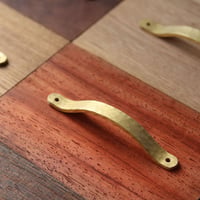 鎚目模様の真鍮取手