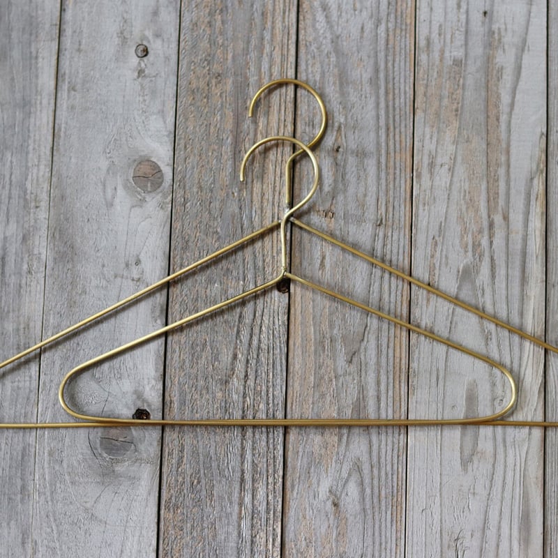 soso 木全さん　ワイヤーハンガー 真鍮の小さいワイヤーハンガー | WATO