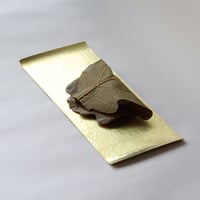 鎚目模様の角小盆 [  真鍮素地  ]