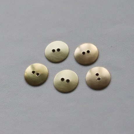 満月ボタン（真鍮製ボタン）プレーン 5個セット