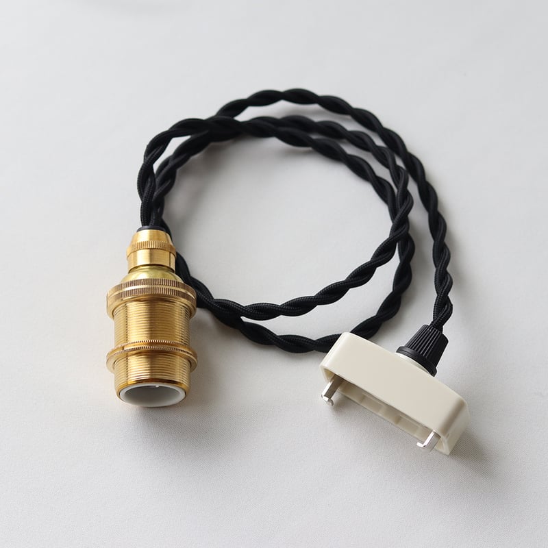 鎚目模様のシェードランプ E17お椀型 黒染 | WATO