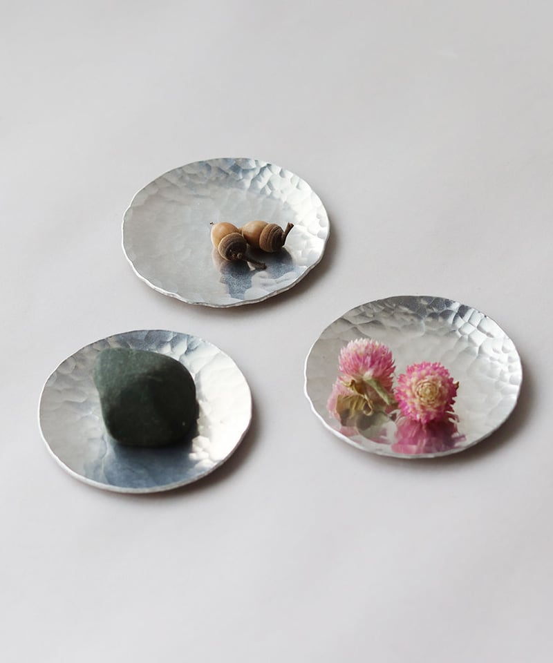 イムサエム　豆皿（6㎝ｘ8㎝）2枚セット toumei 箔 mamezara 豆皿 2枚 セット 木箱入り 金箔 箔押し 日本