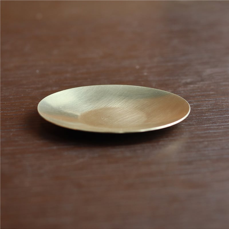 真鍮プレーン小皿φ75 〜中国茶托に〜 | WATO