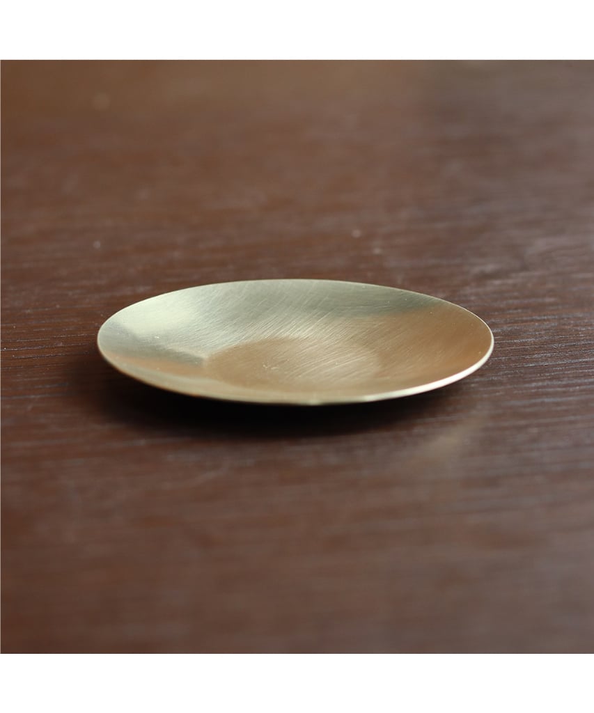 真鍮プレーン小皿φ75 〜中国茶托に〜 | WATO