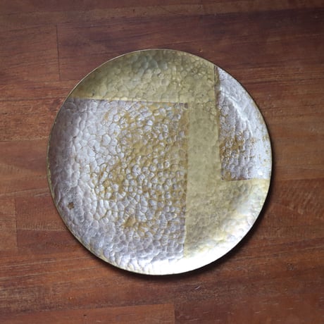 満月平箔皿　[　五寸　]