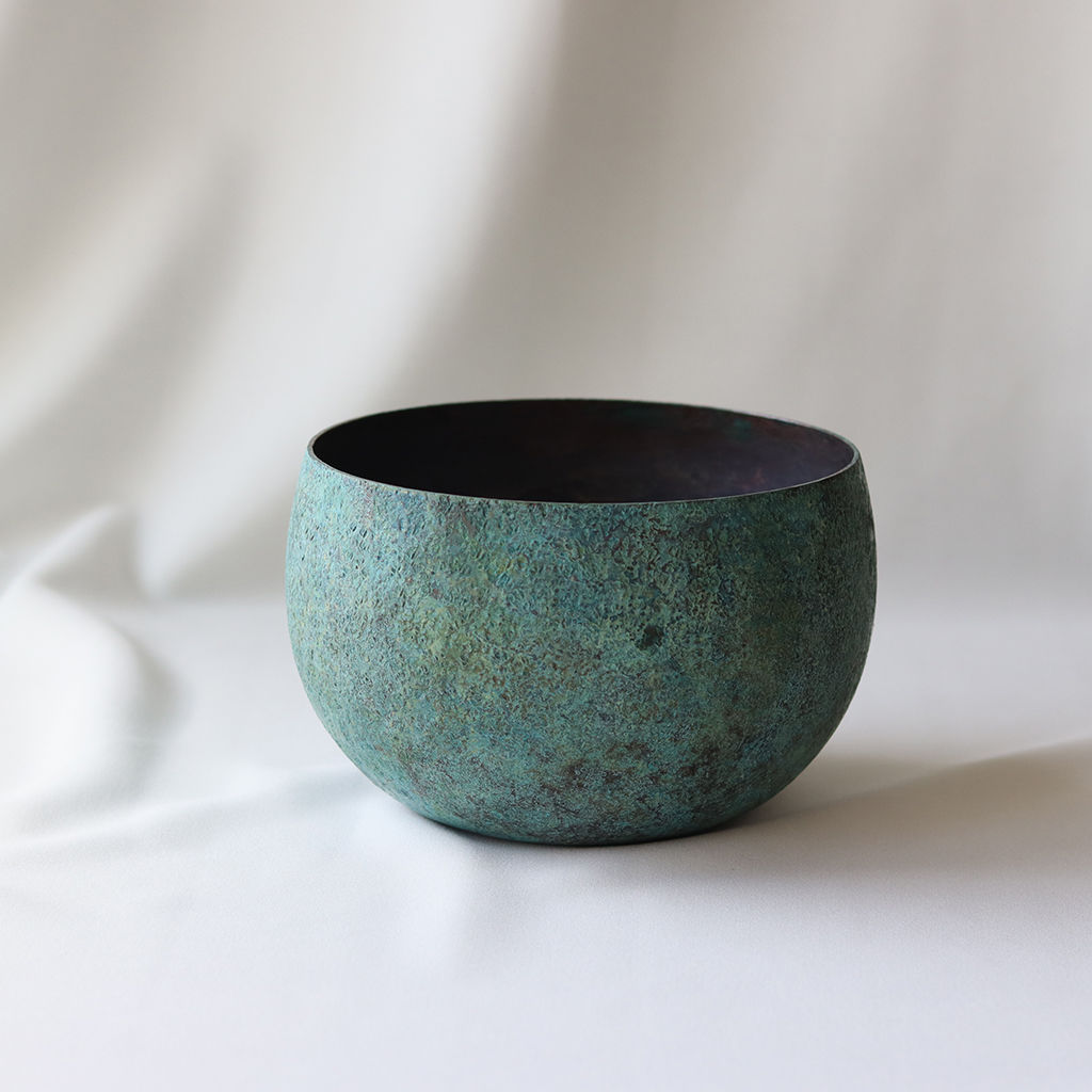 緑色の ブロンズ 調 花瓶 装飾 彫刻 付き Amazon.co.jp: 花器花瓶飾壺 双鶴彫金 真峰作 青銅 ブロンズ 製