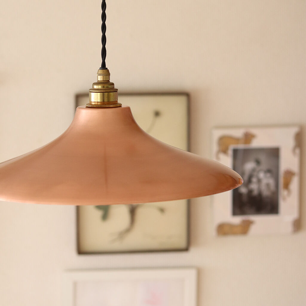 オブジェランプ UFO型のシェードランプ E26 純銅370mm | WATO