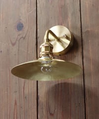 エントランスシェードランプ E17 真鍮素地シンプルL字