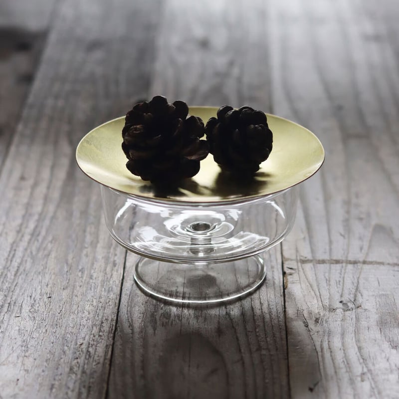 ガラスカップ＆真鍮ソーサー | WATO