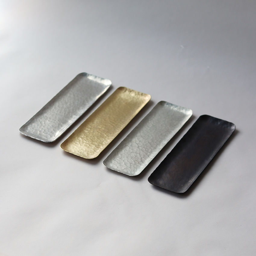 おしぼり皿 鎚目模様のおしぼり皿 小（アルミ） | WATO