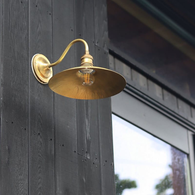 真鍮のエントランスシェードランプ E17お皿型 真鍮素地 | WATO