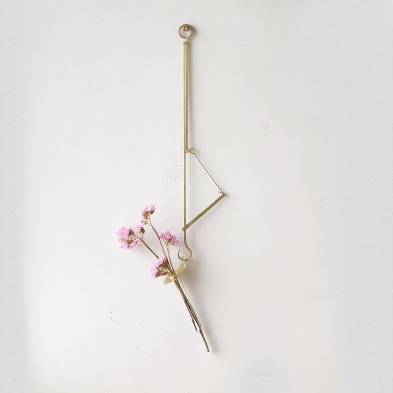 フラワースプーン ] 壁掛け花器 真鍮・黒染・錫銀・銅素地 | WATO