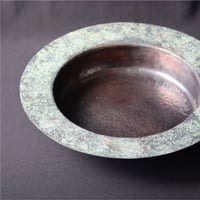 緑青帽子花器
