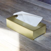 真鍮のボックスティッシュケース