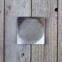 鎚目模様の星皿　[　涼銀　]