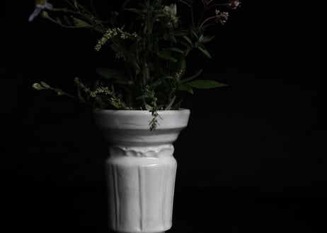 安部44 : 白釉花器