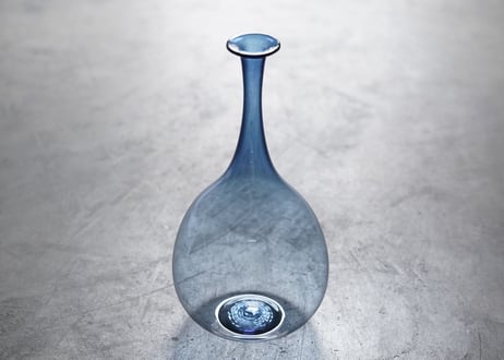 西27 : 鶴首花器 / 青 | ヨリフネ