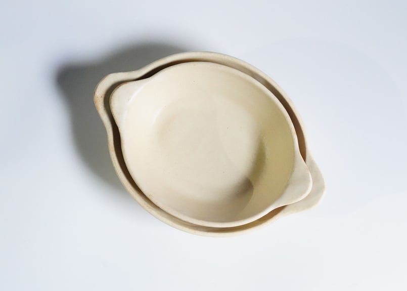 八08 楕円グラタン皿 白 | ヨリフネ