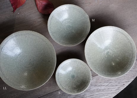 小林耶　鉢LL　灰釉