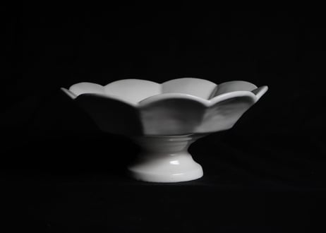 安部52 : 白釉コンポート