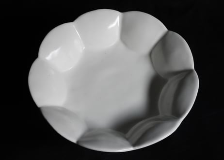 安部52 : 白釉コンポート