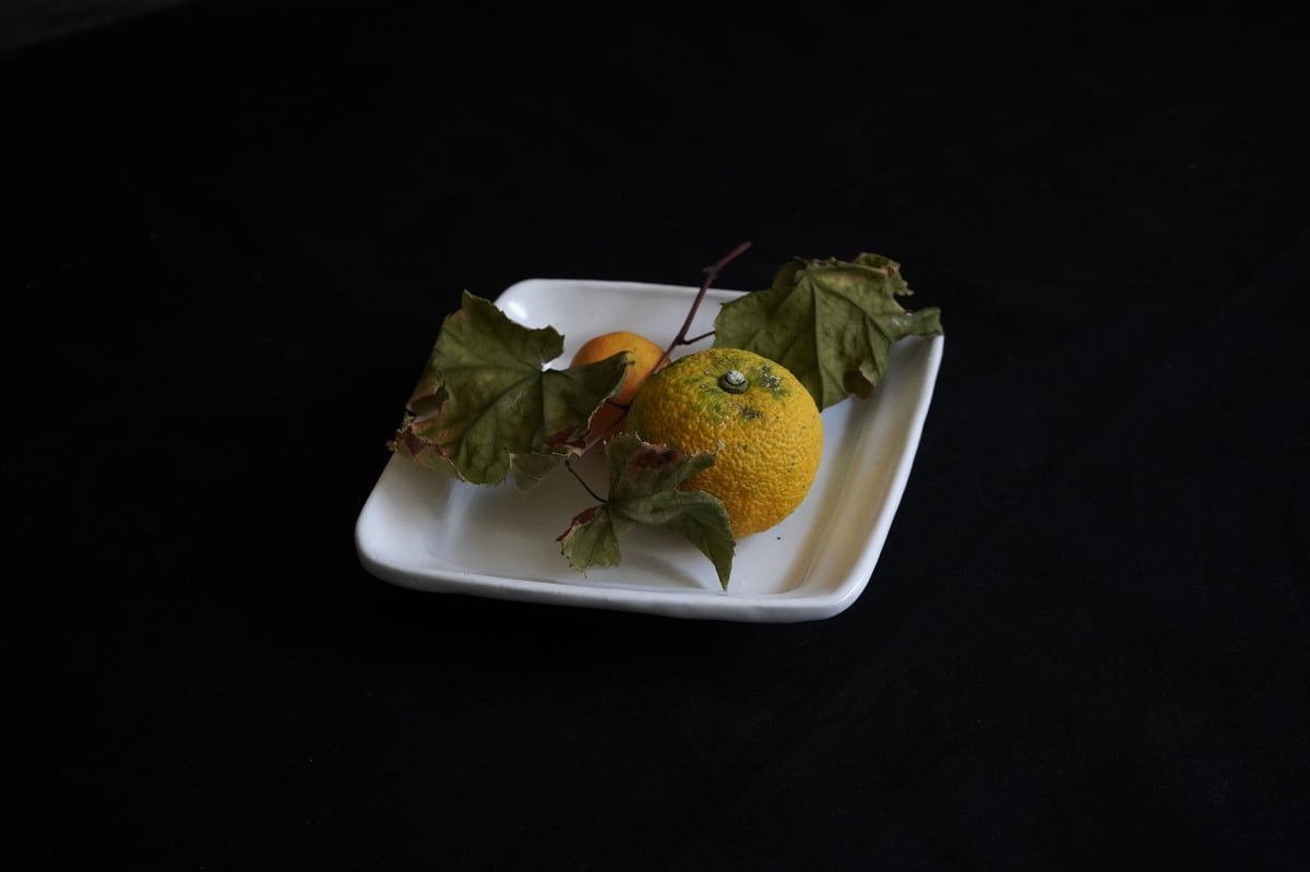 安部07 : 白釉菱形皿 | ヨリフネ