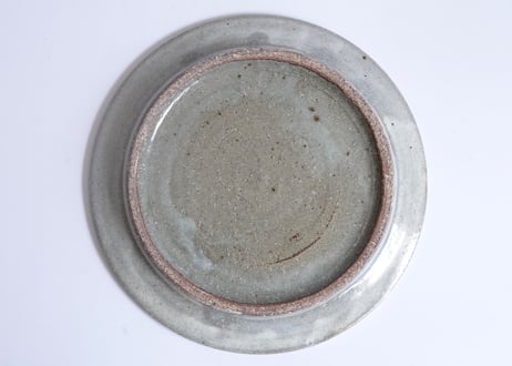 八12　古粉引　８寸三島リム皿