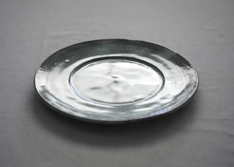 八12　古粉引　８寸三島リム皿