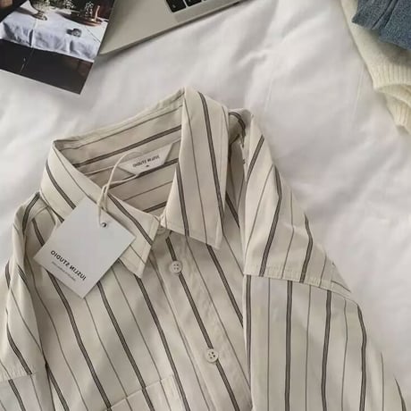 【予約】striped long shirt