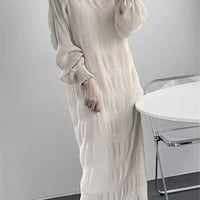 【予約】gathered chiffon long dress