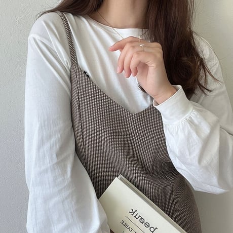 【予約】back ribbon cami onepiece