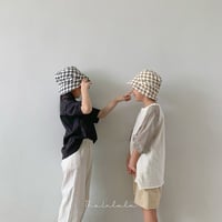 【即納】thelalala reversible check bucket hat