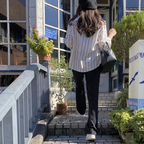 【予約】striped long shirt