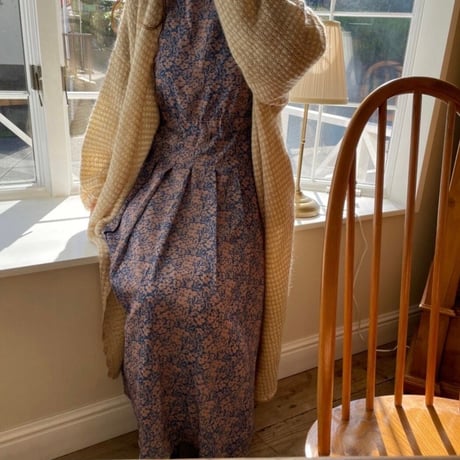 【予約】side ribbon chic flower onepiece
