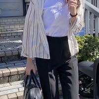 【予約】striped long shirt