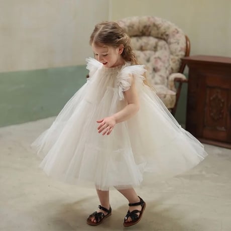 【予約】Ruffle sleeves dress