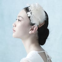 Rosie with biz  空の花 ホワイト 5足コーム  WEDDING COLLECTION