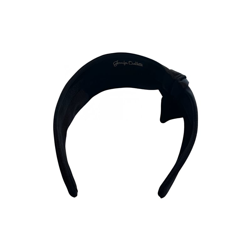 Jennifer Ouellette ブラック ヘアバンド Jennifer Ouellette／Faille Detail ヘアバンド(ブラック) |