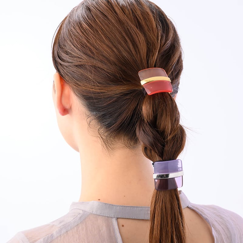 LUCAS JACKヘアアクセサリー LUCAS JACK ドロップポニー(オレンジ