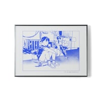 シルクスクリーン作品『Asagaya Skaters remaster』without frame