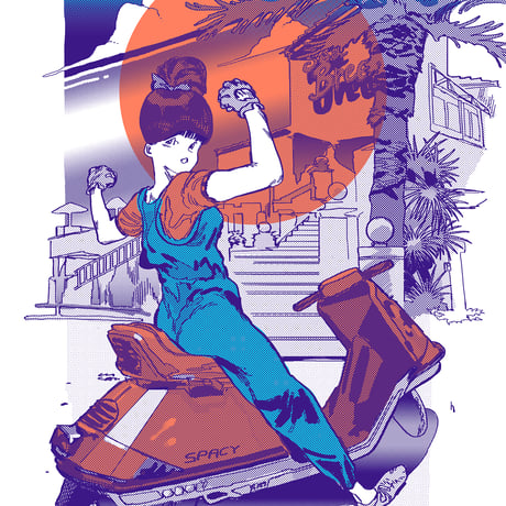 Risograph Print  04Spacy（リソグラフ04スペーシー）