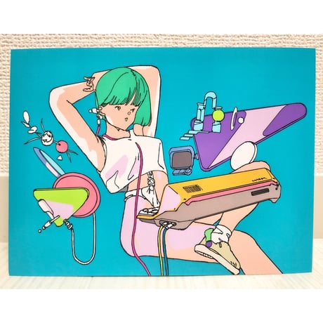 大判ポストカード   2)Pasocom card