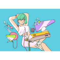 大判ポストカード   2)Pasocom card