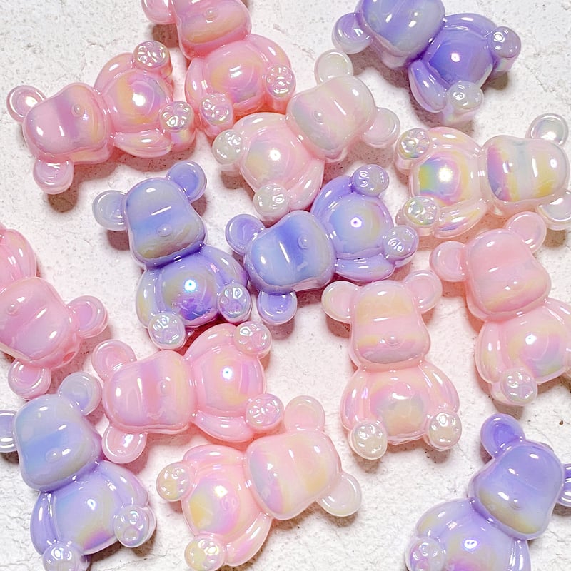 sale‼️N2319 カスタムボールペン くまちゃんビーズ リボン お花 N1453/ カスタムタッチペン＆ボールペン 猫ちゃんビーズ お花