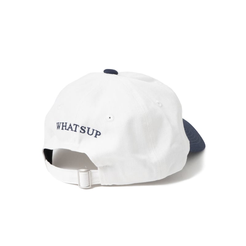 LOGO CAP WHITE×NAVY | What's up ?