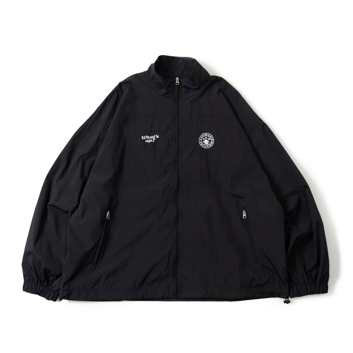 NYLON JACKET BLACK | What's up ?