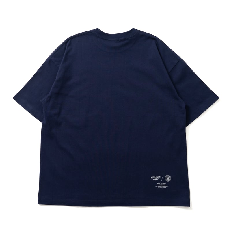 BASIC S/S TEE #1 NAVY | What's up ?