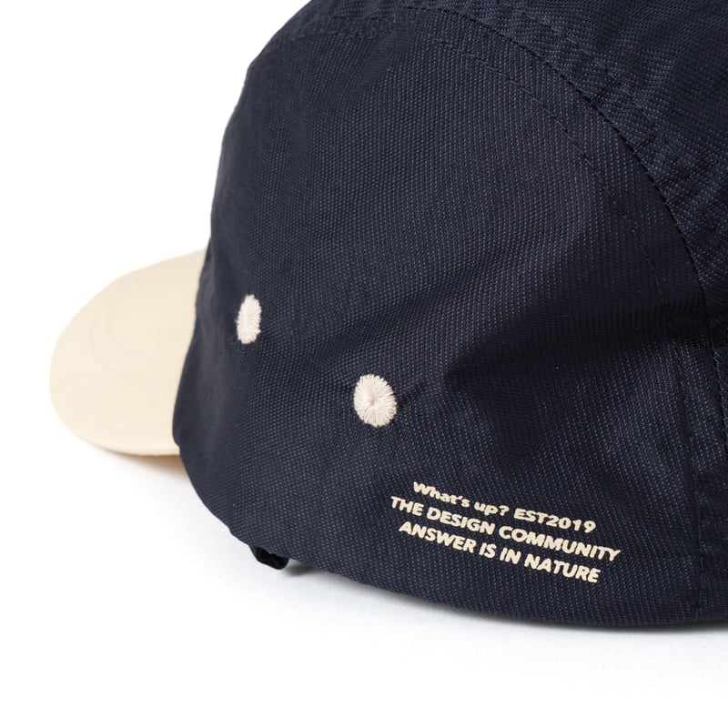 5PANEL CAP DARK NAVY×BEIGE | What's up ?