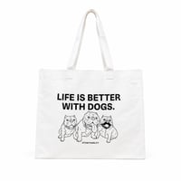 犬がいる人生はもっと素晴らしいレジャーバッグ