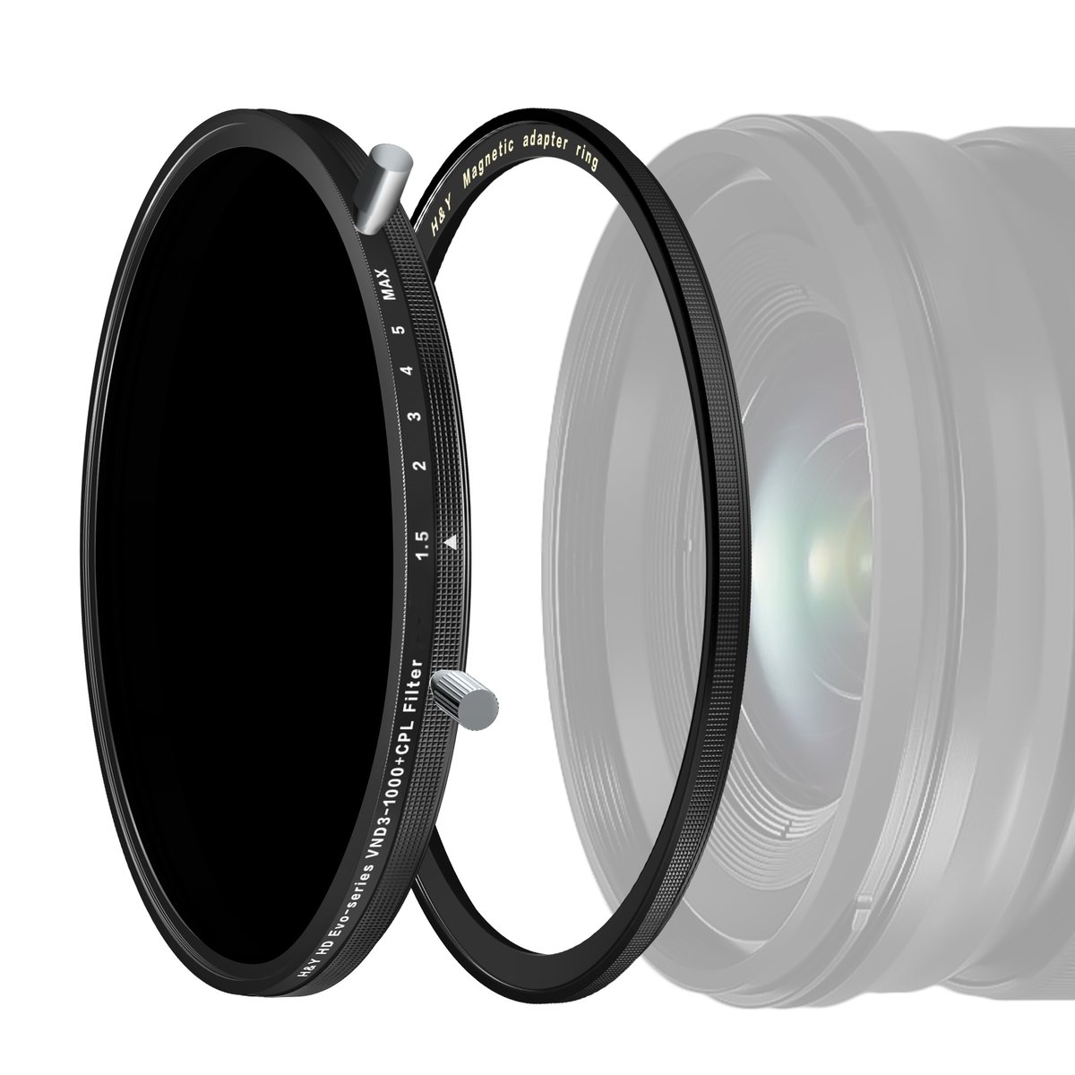 H&Y HD EVO-series ND3-1000+CPL フィルター Kit｜可変ND＋C